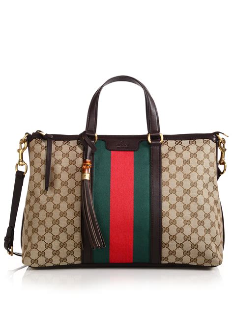 gucci totem medium top handle bag|gucci canvas large tote.